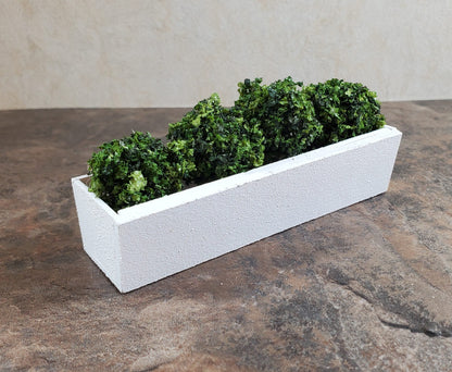 Dollhouse Garden Window or Flower Box 1:12 Scale White Wood 3 5/8" long