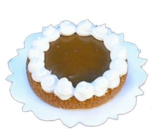 Dollhouse Chocolate Cheesecake with Decorated Frosting 1:12 Scale Miniature Food