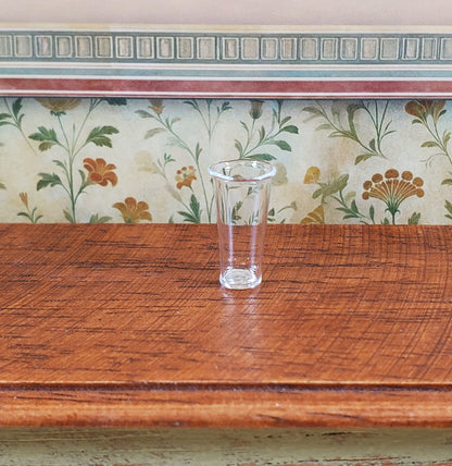 Dollhouse Tall Clear Beer Glass 1:12 Scale Miniature Barware