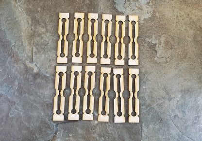 Dollhouse Flat Balusters for Railings Porches 1:12 Scale Miniature 2 1/2"