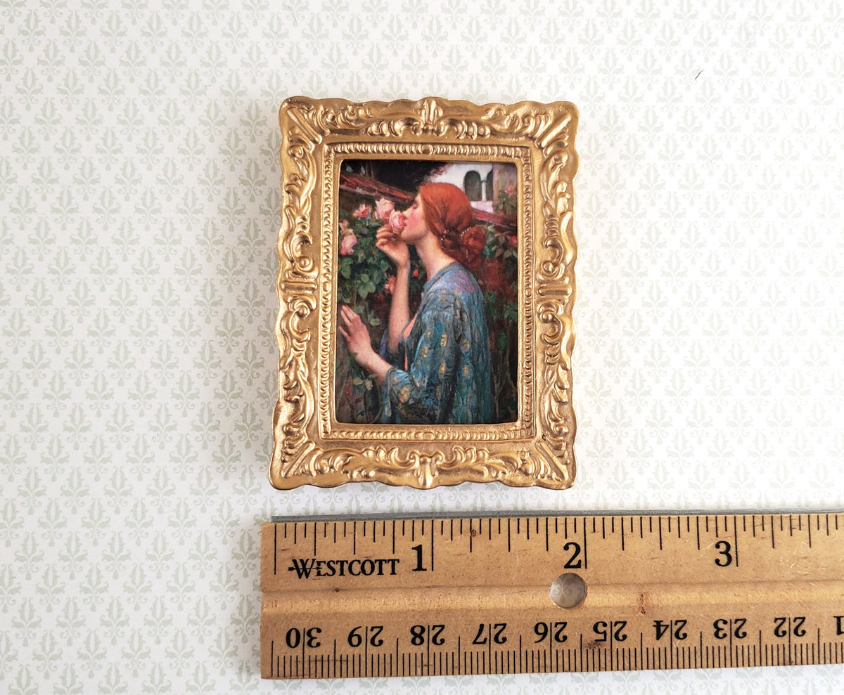 Miniature Framed Print Soul of the Rose 1:12 Scale Waterhouse Renaissance
