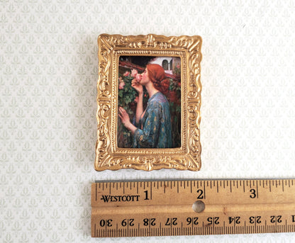 Miniature Framed Print Soul of the Rose 1:12 Scale Waterhouse Renaissance