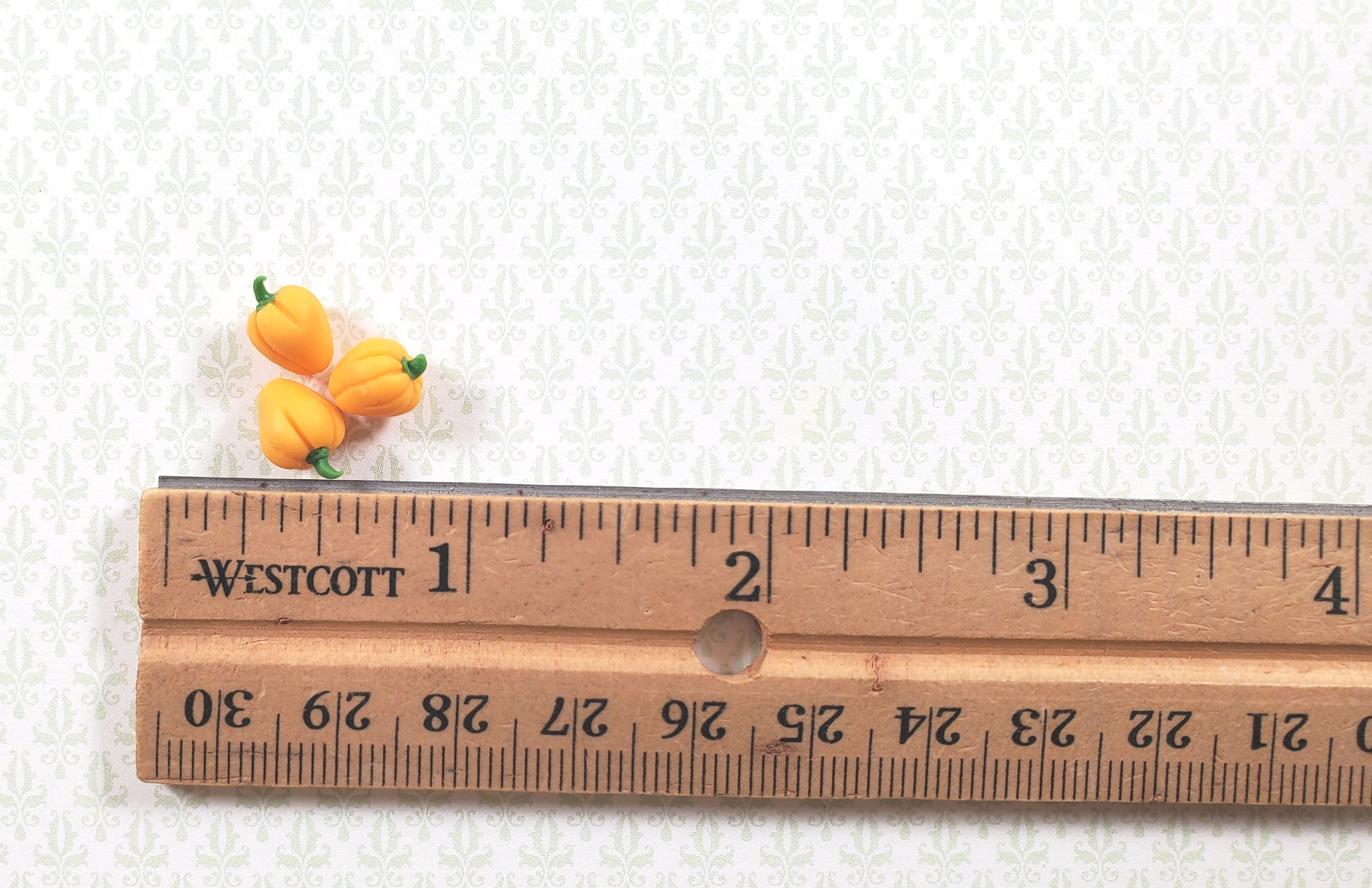 Dollhouse Yellow Bell Pepper Set of 3 1:12 Scale Miniature Kitchen Food Grocery