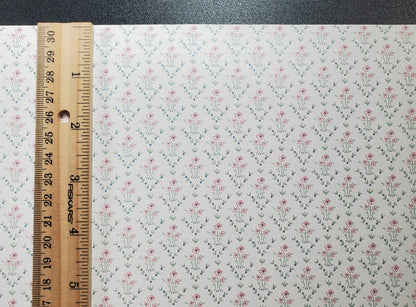 Dollhouse Wallpaper Dainty Daises 3 Sheets White Pink Green Blue