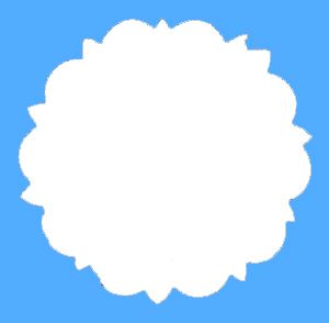 Dollhouse 1 1/8 Inch Round Fancy Cake Doily Set of 10 White 1:12 Scale Miniature