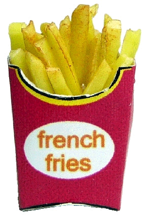 Dollhouse Large French Fries 1:12 Scale Miniature Food Kitchen