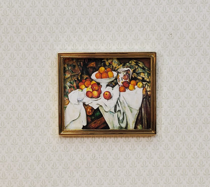 Dollhouse Mini Picture Frame Metal Gold for Paintings 1:12 Scale Miniature Slim