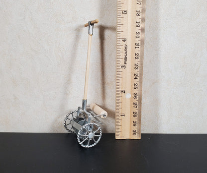 Dollhouse Push Lawn Mower for the Garden or Yard Metal 1:12 Scale Miniature