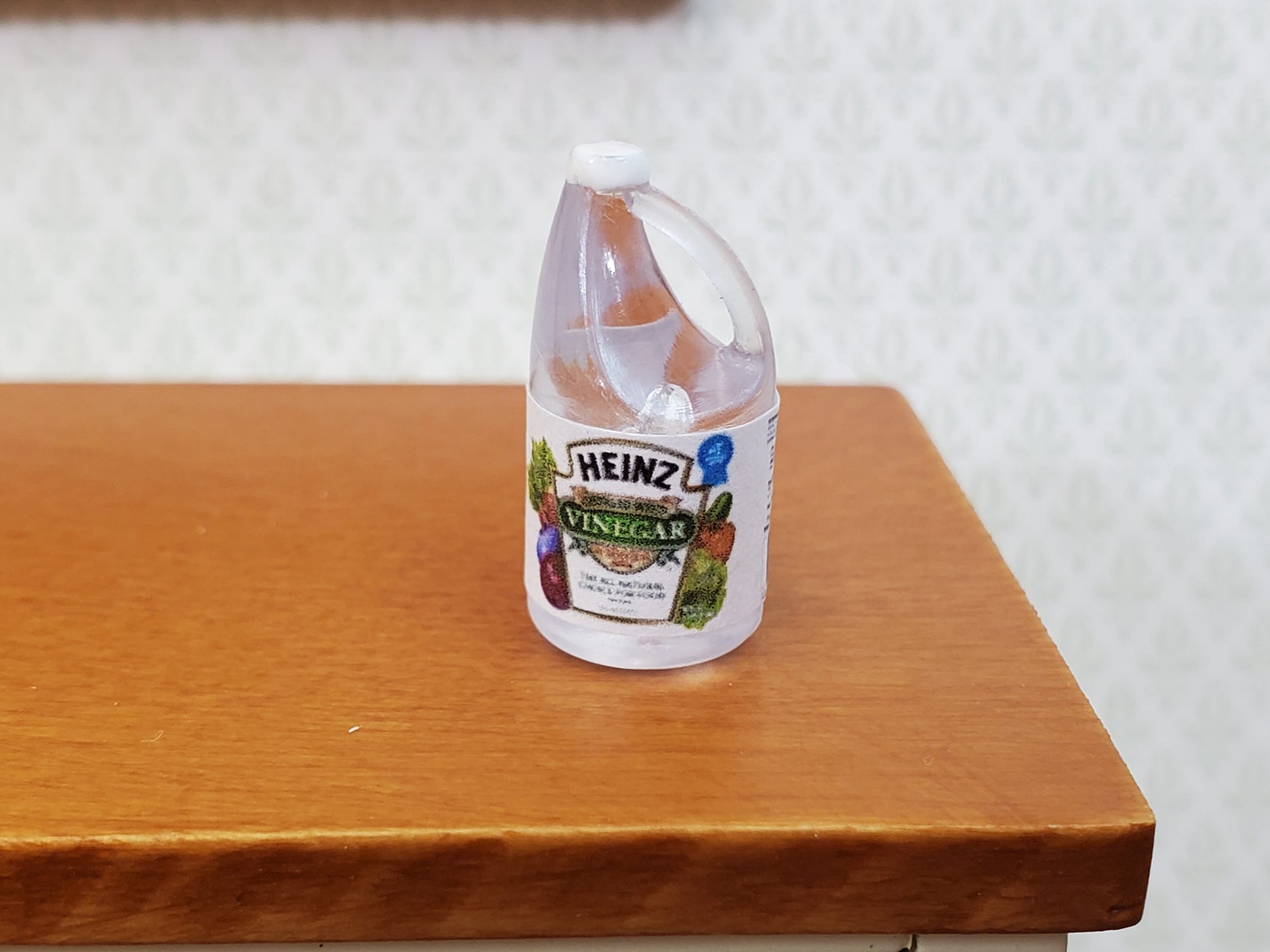 Dollhouse Vinegar Distilled Gallon Jug Bottle 1:12 Scale Miniature Groceries