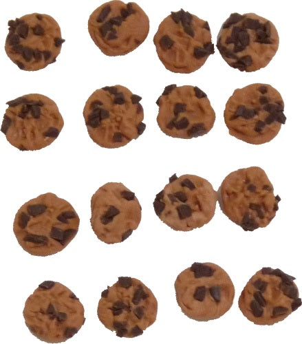 Dollhouse Chocolate Chip Cookies Set of 12 1:12 Scale Miniature Food Bakery
