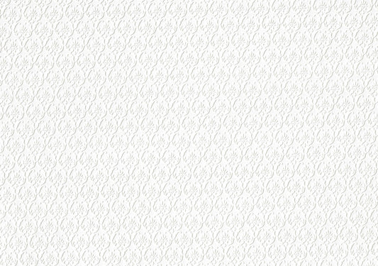 Dollhouse Cream Embossed Wallpaper x3 Sheets Art Nouveau 20 "x 10.5" 1:12 Scale