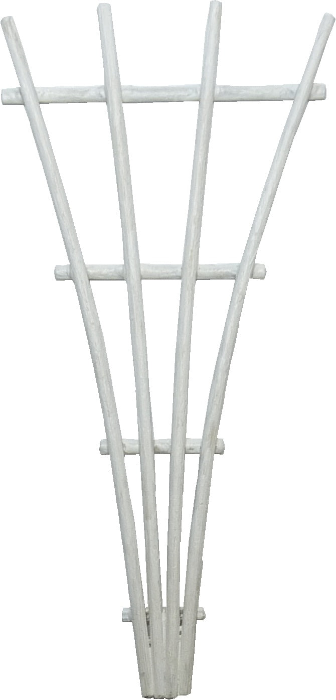 Dollhouse Garden Fan Trellis White 1:12 Scale Dollhouse Miniature