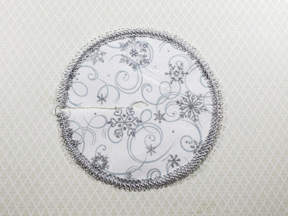 Dollhouse Christmas Snowflake Tree Skirt 1:12 Scale Miniature Holiday Decorating