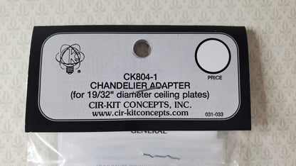Cir-Kit Chandelier Adaptor for Lights 1:12 Dollhouses CK804-1 19/32" Diameter