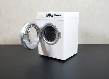 Dollhouse Modern Washing Machine Inside Spins Front Load 1:12 Scale Miniature