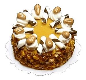 Dollhouse Chocolate Cake Butter Cream Topping 1:12 Scale Miniature Dessert Food