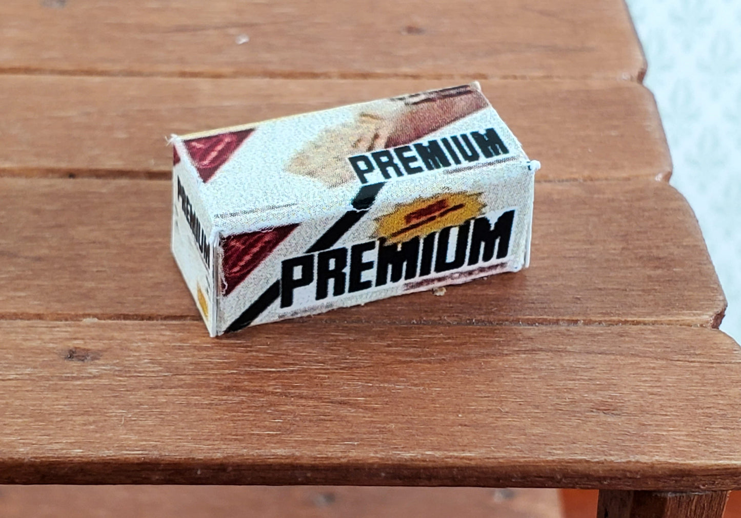 Dollhouse Box of Crackers 1:12 Scale Miniature Food Groceries Modern