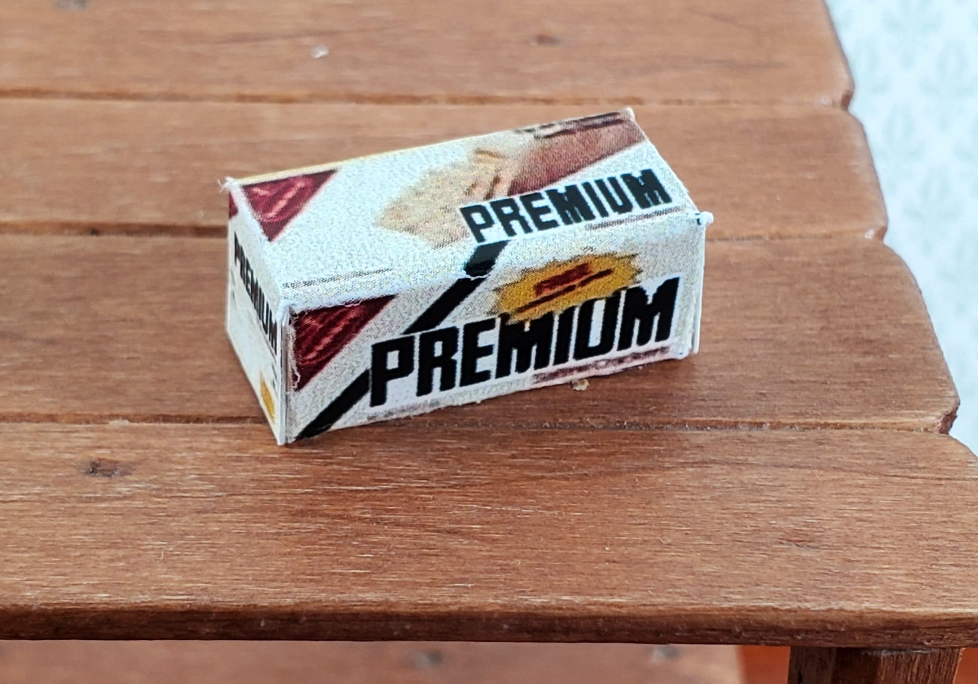 Dollhouse Box of Crackers 1:12 Scale Miniature Food Groceries Modern