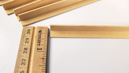 Miniature Corner Trim 6" Pieces x6 Corner Trim Molding 3/8" x 3/8" x 6" Crafts