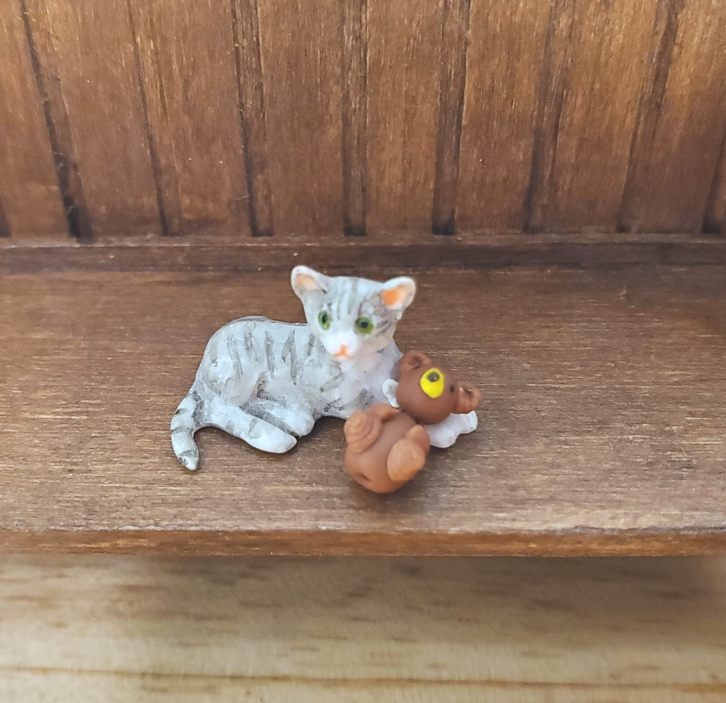 Dollhouse Teddy Bear Small 1:12 Scale Miniature Toys Accessories Decor