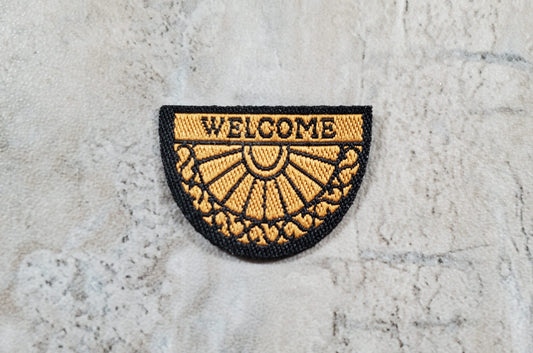 Dollhouse HALF SCALE Welcome Mat 1:24 Miniature Rug
