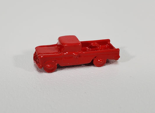 Dollhouse Toy Truck Red Painted Metal 1:12 Scale Miniature Nursery