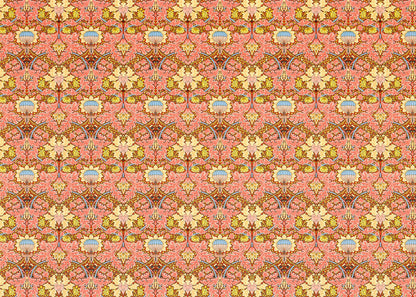 Dollhouse Wallpaper Victorian Morris Style Pink 1:12 Scale Miniature Itsy Bitsy