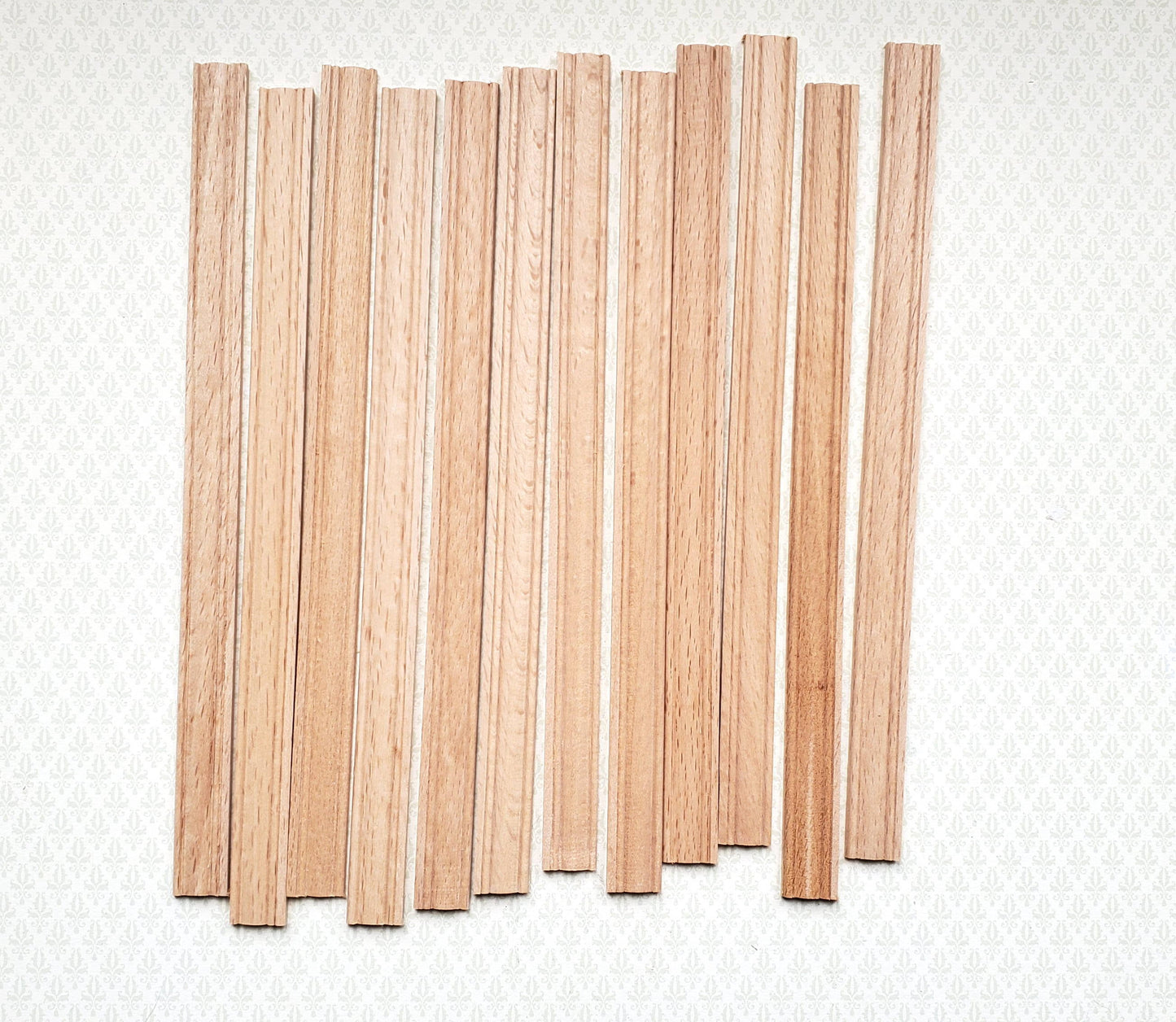 Dollhouse Miniatures Window Casing 6" Trim x12 Pieces 1:12 Scale Building 70306