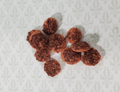 Dollhouse Cookies Set of 10 Chocolate Chip 1:12 Scale Miniatures Food Groceries
