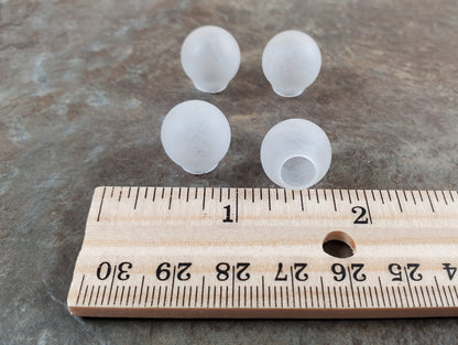 Dollhouse Frosted Glass Globes Shades 1:12 Scale Miniature DIY Lights MH686