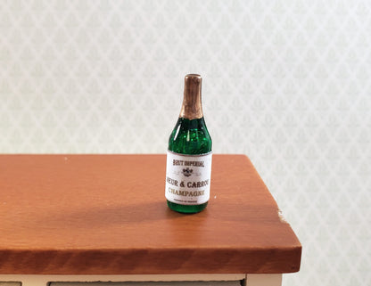 Dollhouse Champagne Bottle "Meur & Carrou" 1:12 Scale Drinks Booze Cocktails