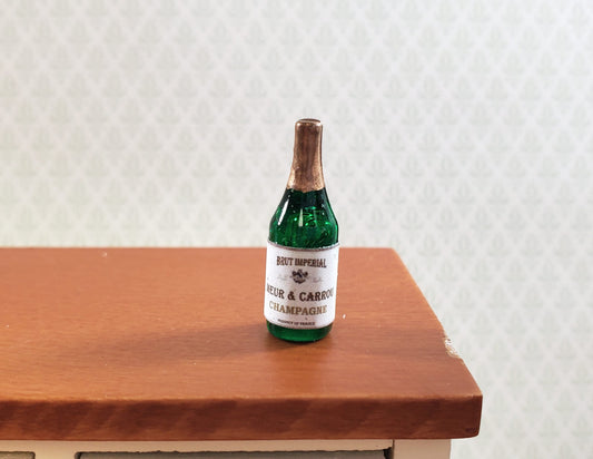 Dollhouse Champagne Bottle "Meur & Carrou" 1:12 Scale Drinks Booze Cocktails