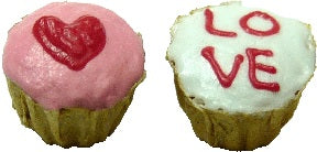 Dollhouse Valentines Cupcakes Set of 2 1:12 Scale Miniature Food