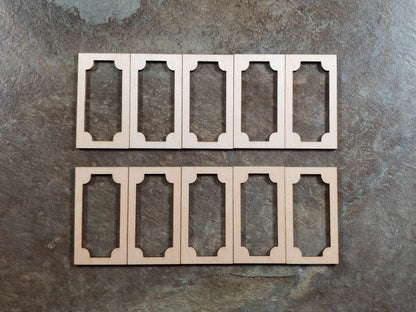 Dollhouse HALF SCALE Wall Panels 1 Layer Classic Style x10 1:24 Scale 1.5" Tall