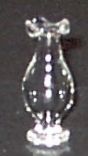 Dollhouse Fluted Glass Vase on Pedestal 1:12 Scale Miniature Decorations Flowers