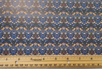 Dollhouse HALF SCALE Wallpaper William Morris Strawberry Thief 1 Sheet 1:24
