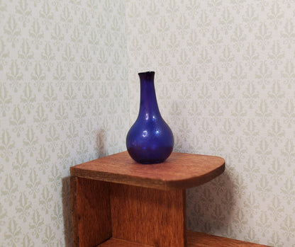 Dollhouse Small Blue Onion Jar or Vase 1:12 Scale Miniature