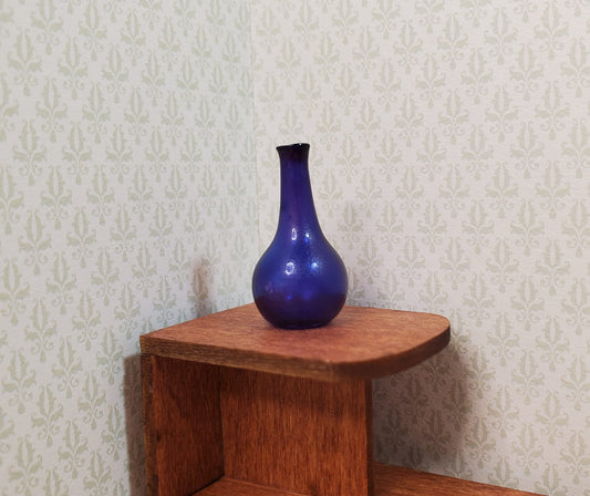 Dollhouse Small Blue Onion Jar or Vase 1:12 Scale Miniature