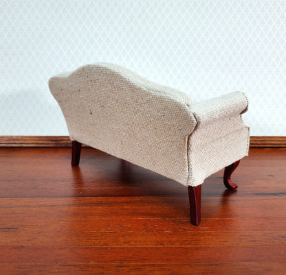 Dollhouse Sofa Couch Muslin Style Natural Fabric 1:12 Scale Miniature Furniture