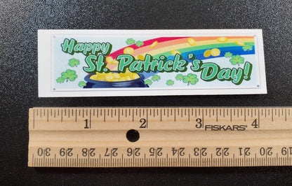 Dollhouse Happy St Patrick's Day Banner 1:12 Scale Miniature