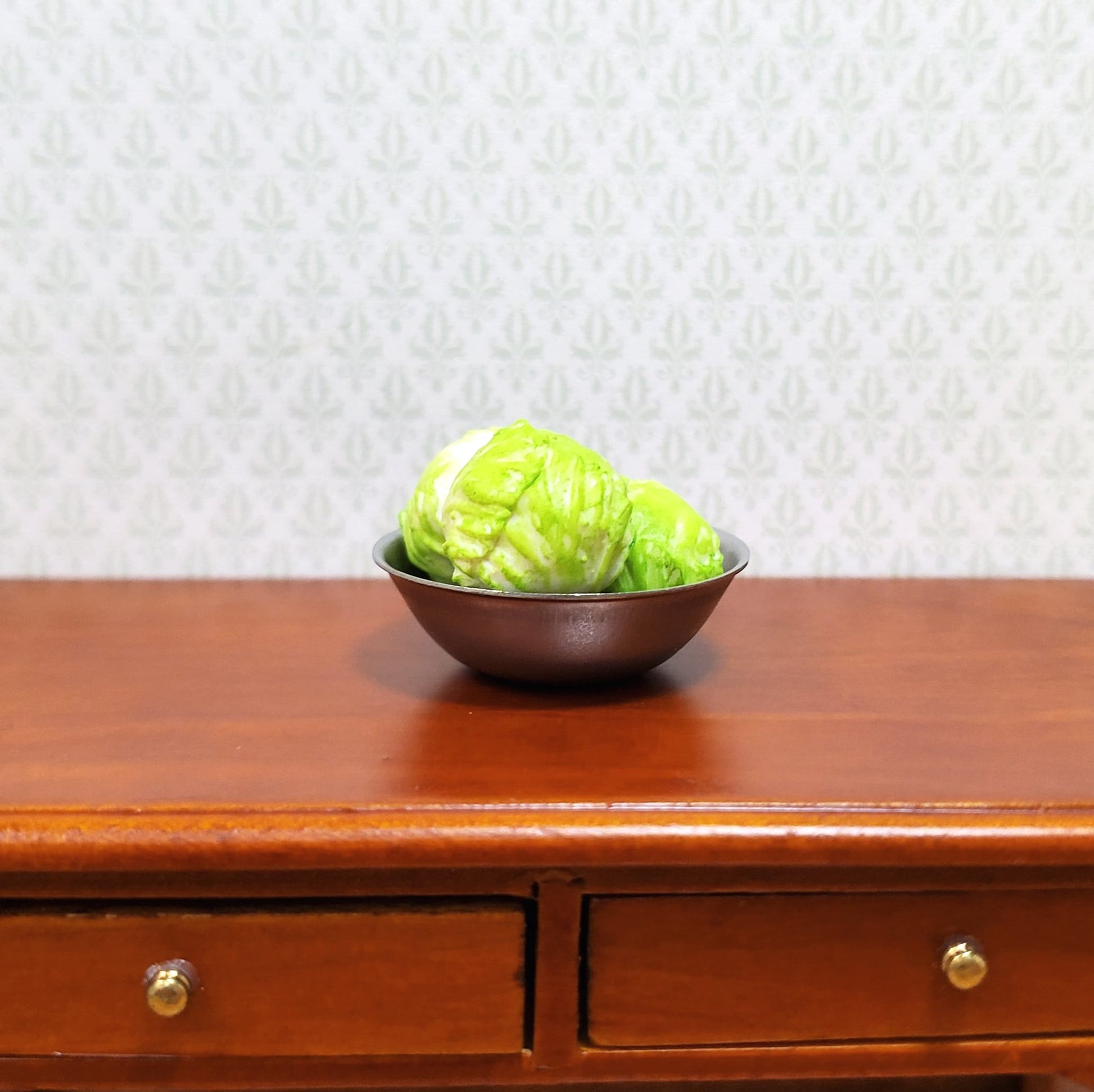Dollhouse Cabbage Set of 3 1:12 Scale Miniature Kitchen Food Vegetables Grocery