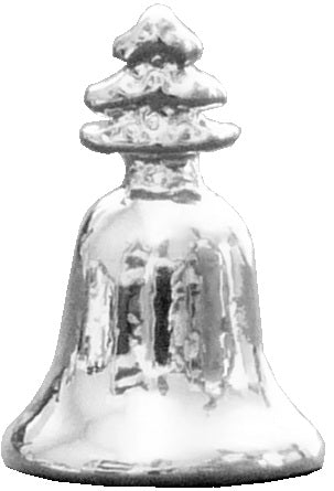 Dollhouse Large Silver Christmas Bell 1:12 Scale Miniature