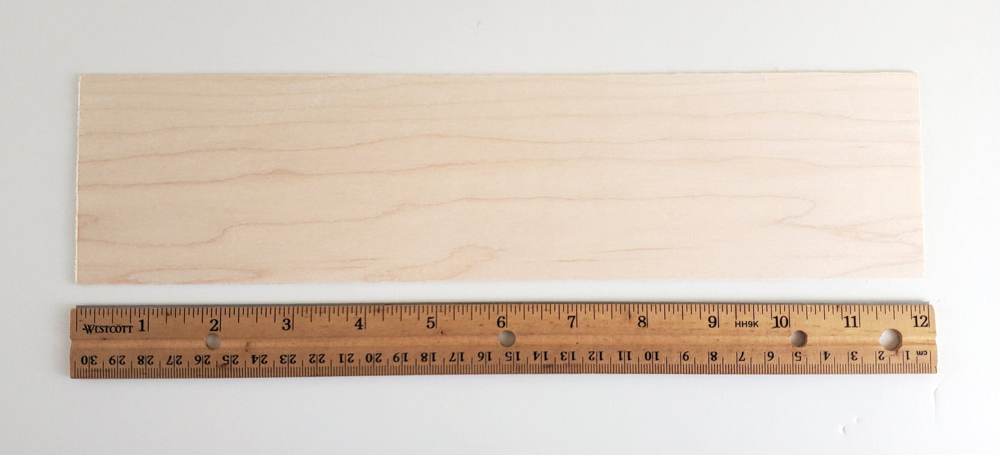 Maple Sheet Plank Thin 1/16" Thick x 3" Wide x 12" Long Kiln Dried Woodworking
