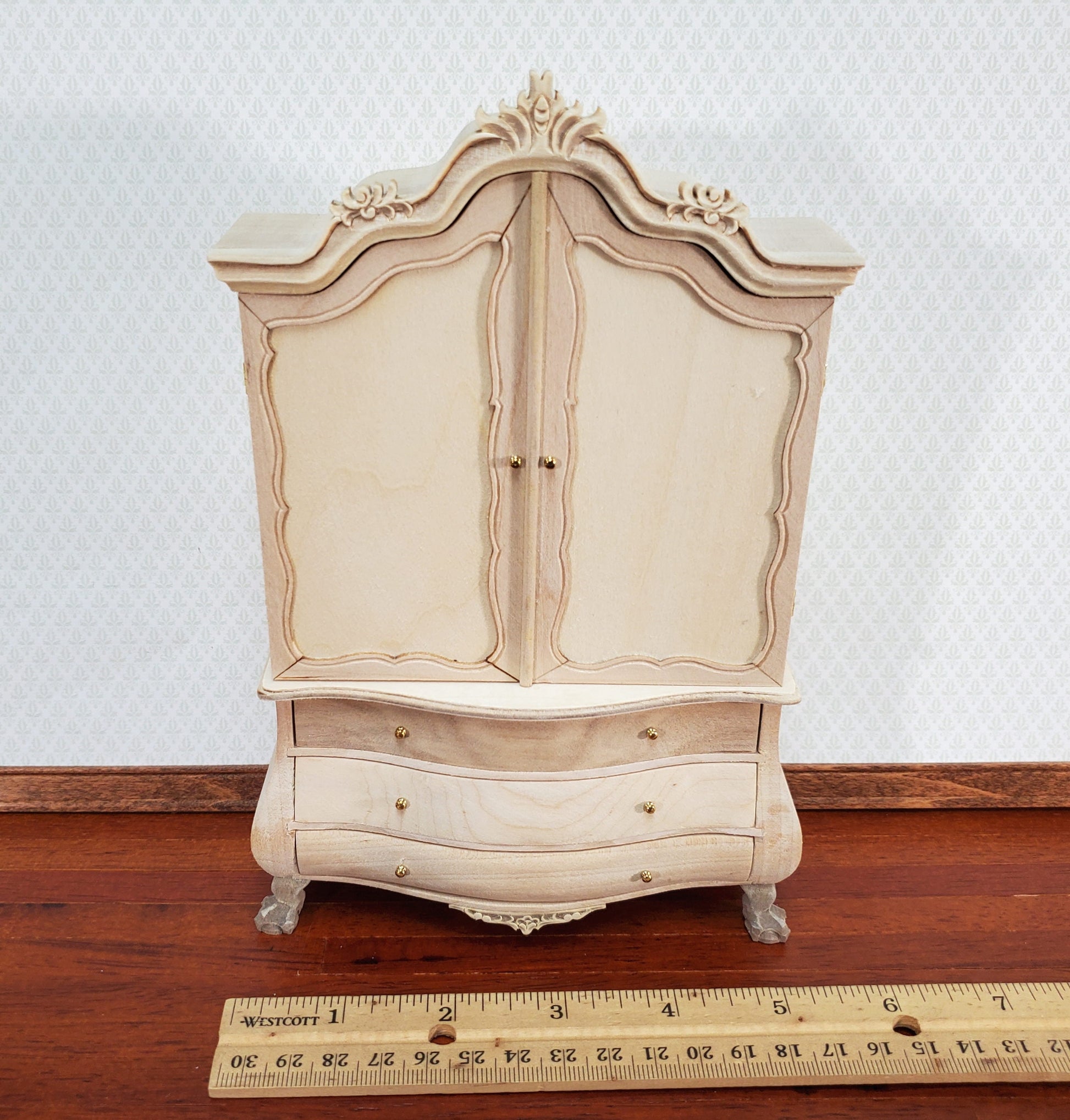 JBM Dutch Baby House Cabinet Dollhouse Large 1:12 Scale Miniature Unpainted