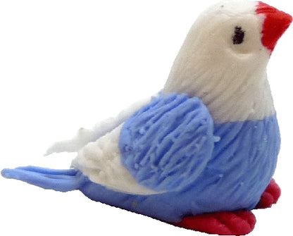 Dollhouse Blue and White Bird 1:12 Scale Miniature Pet Animals
