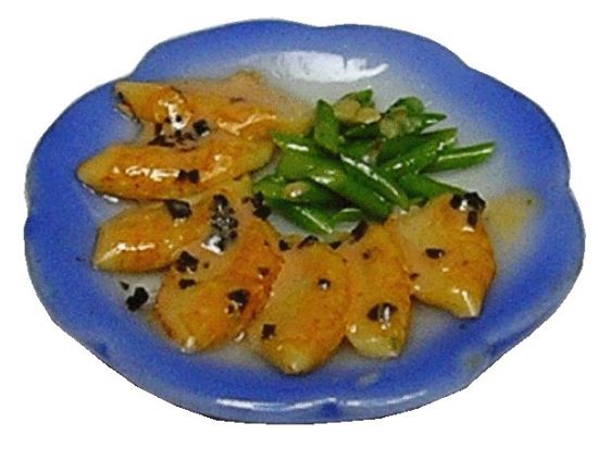 Dollhouse Pork Cutlet in Thai Red Curry Sauce 1:12 Scale Miniature Food