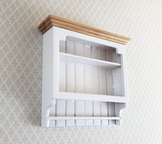 Dollhouse Miniature Hanging Shelf White 1:12 Scale Kitchen Bathroom Furniture