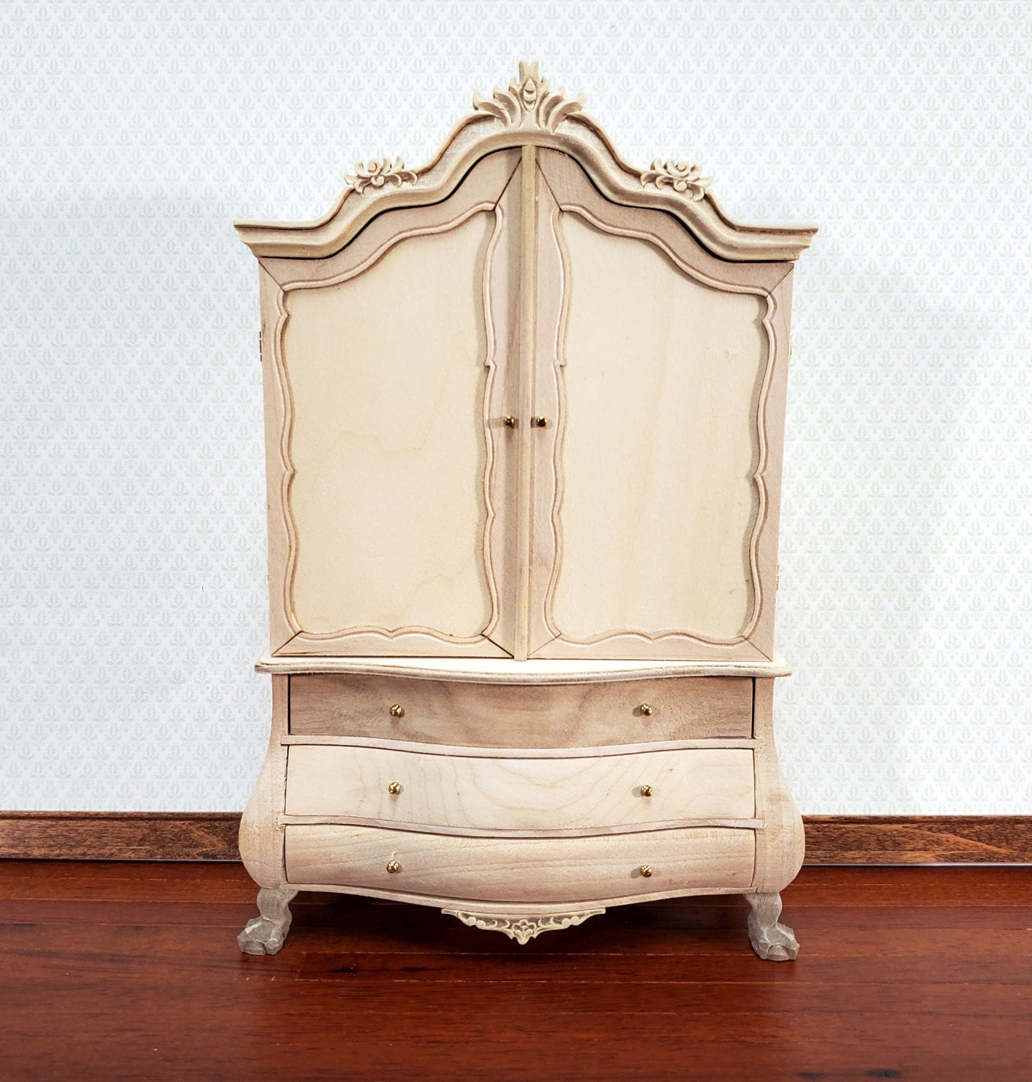 JBM Dutch Baby House Cabinet Dollhouse Large 1:12 Scale Miniature Unpainted