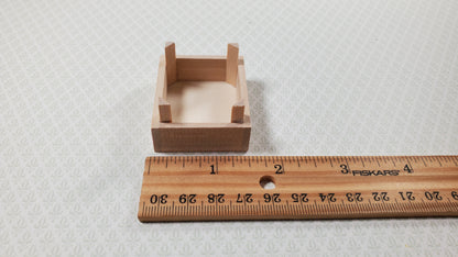 Dollhouse Miniature Fruit or Vegetable Crates x2 Stackable 1:12 Scale Wood