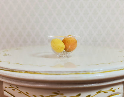 Dollhouse Clear Glass Bowl Medium Size 1:12 Scale Miniature Dishes